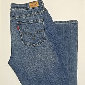 Levis 525 Womens Jeans 12 M Blue Perfect Waist